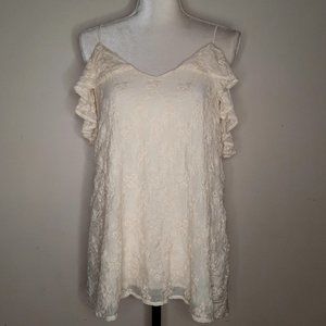 NWT!  Ro & De Ivory Lace Off Shoulder Blouse